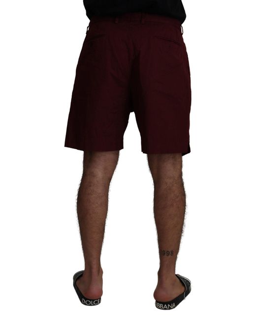 Dolce & Gabbana Black Elegant Cotton Blend Shorts for men