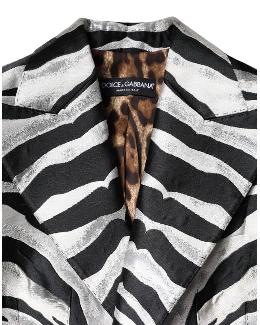 Dolce & Gabbana Black Polyester Blazer Jacket