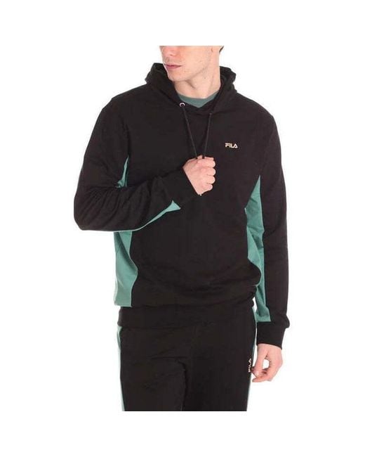 Fila Black Cotton Sweatshirt for men