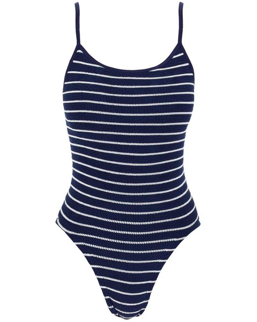 Hunza G Blue Pamela One-Piece Swimsuit