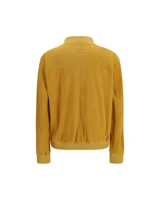 Valstar Yellow Bicolor Goatskin Bomber