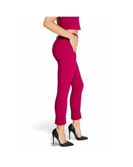 Rinascimento Red Polyester Jeans & Pant