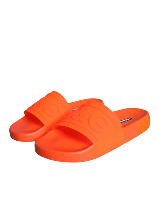 Dolce & Gabbana Orange Sliders