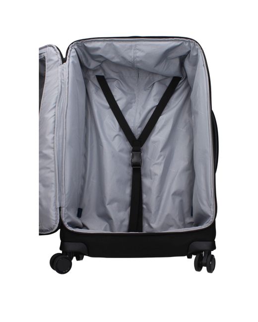 Piquadro Black Fabric Luggage And Travel for men