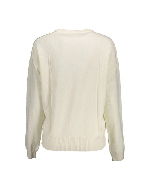 U.S. POLO ASSN. White U. S. Polo Assn. Wool Sweater