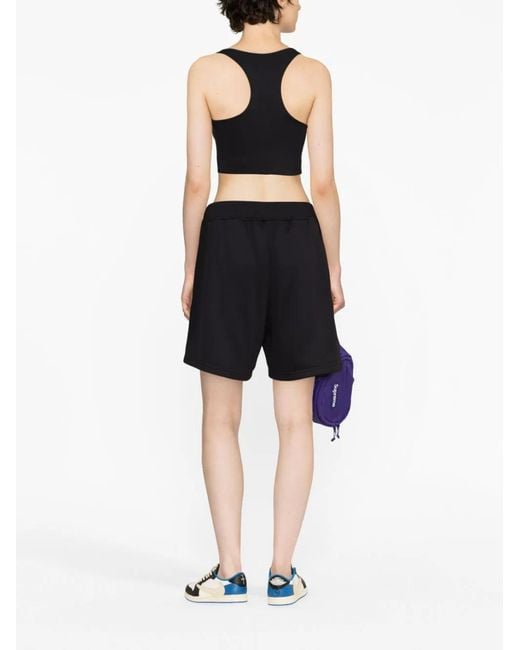 DSquared² Black Icon-Stripe Drawstring Shorts