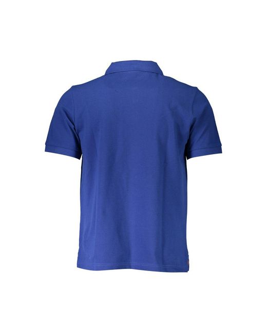 North Sails Blue Cotton Polo for men