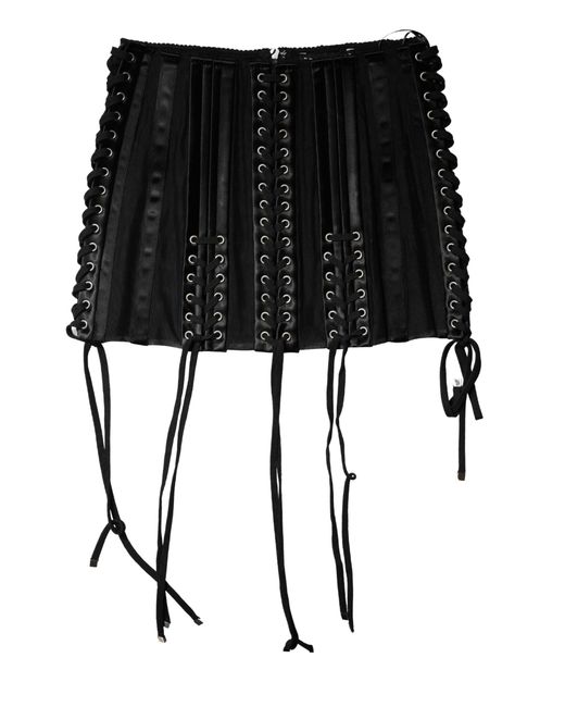 Dolce & Gabbana White Black Lace