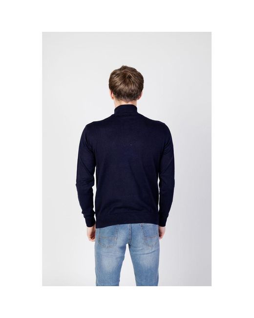 U.S. POLO ASSN. Blue Cotton Sweater for men