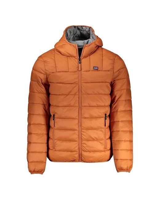 Norway 1963 Orange Polyamide Jacket for men