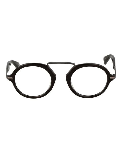 Yohji Yamamoto Black Plastic Glasses (Frames) for men