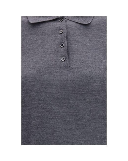 Golden Goose Deluxe Brand Blue Gray Wool Oves Aries Shirt