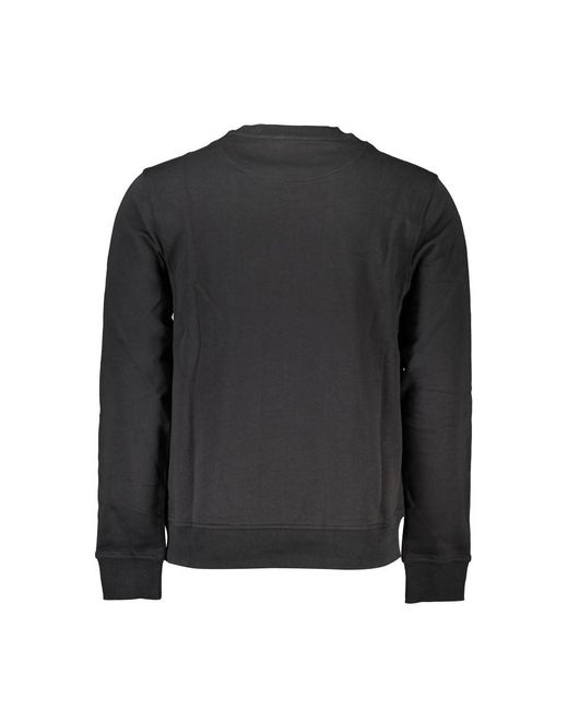 Harmont & Blaine Black Sleek Long-Sleeved Crew Neck Sweatshirt for men