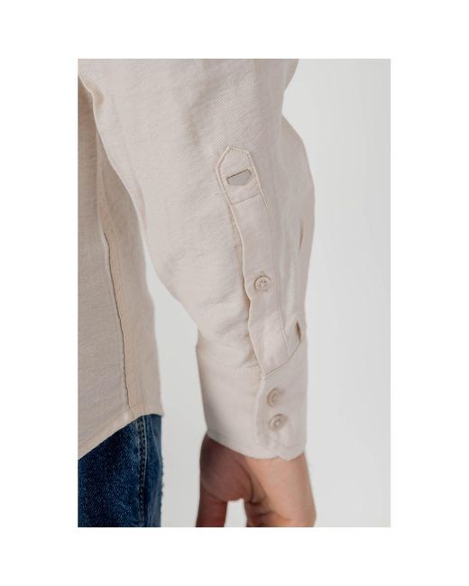 Antony Morato Gray Beige Viscose Dress Shirt for men