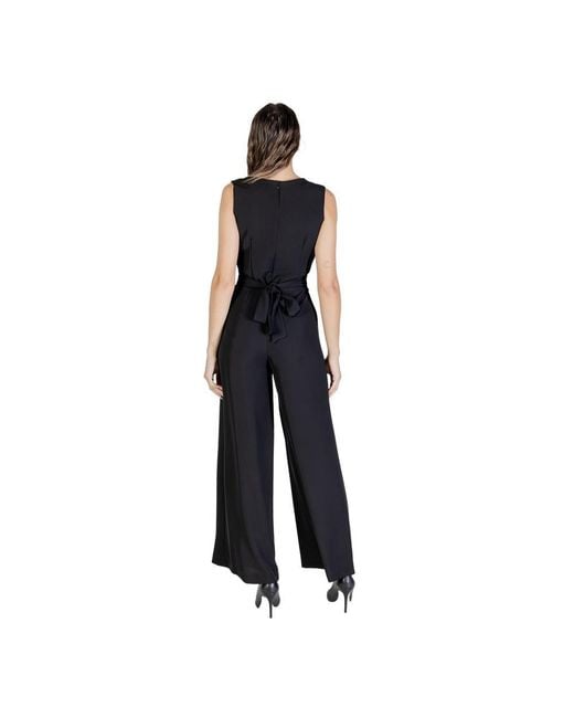 Rinascimento Black Polyester Jumpsuit