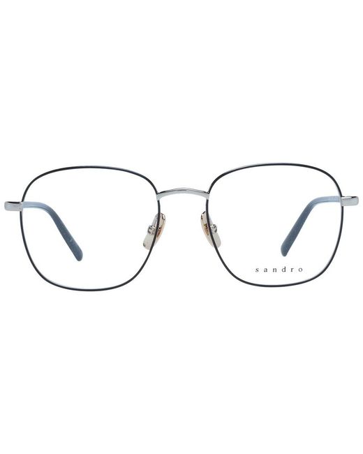 Sandro Metallic Black Stainless Steel Glasses (frames) for men