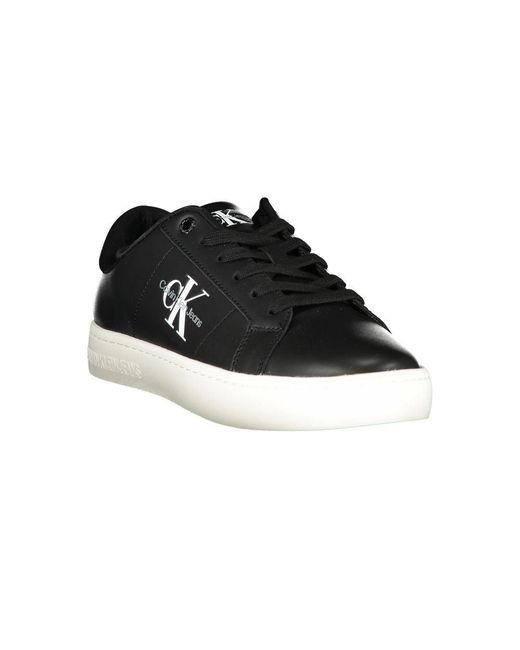 Calvin Klein Black Eco-Conscious Sneakers With Signature Style for men