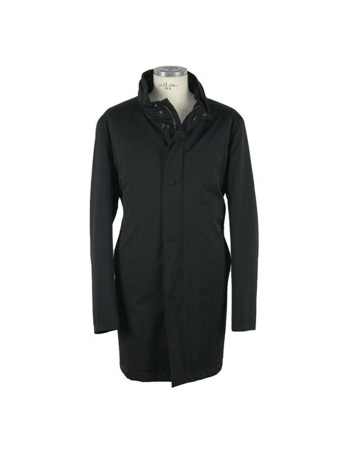 Made In Italy Black Wool Men Jacket for men