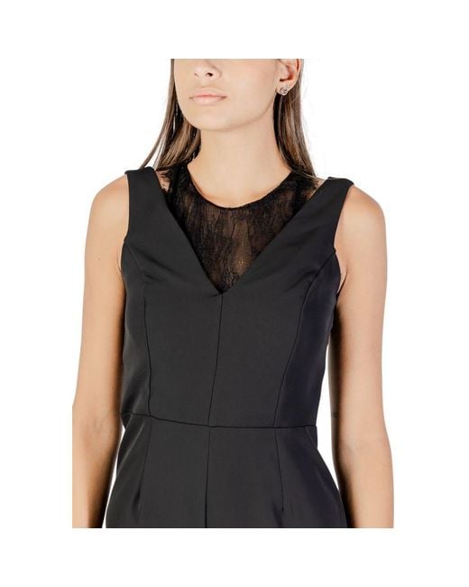 Rinascimento Black Polyester Jumpsuit