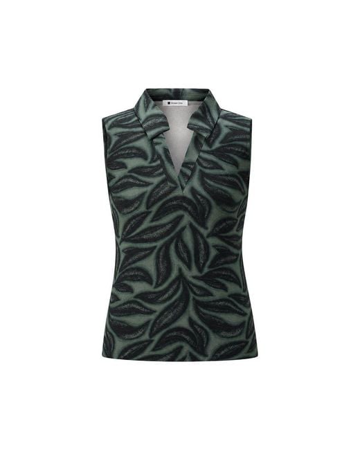 Street One Blue Bicolor Viscose Tank Tops