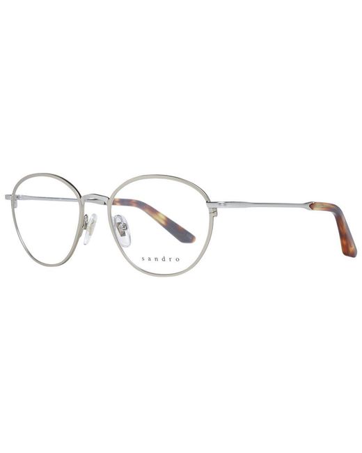 Sandro Metallic Silver Stainless Steel Glasses (frames)
