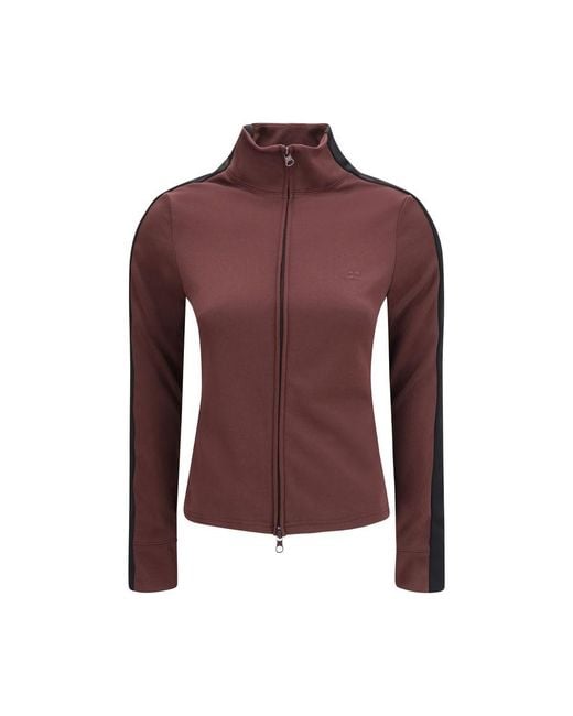 Courreges Purple Bordeaux Polyester Sweatshirt