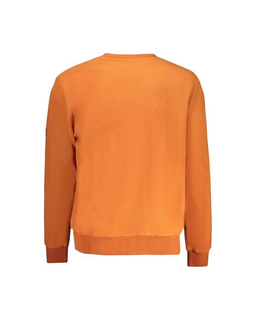 Norway 1963 Orange Polyester Sweater for men
