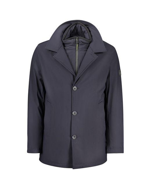 North Sails Blue Polyester Men's Jacket for men