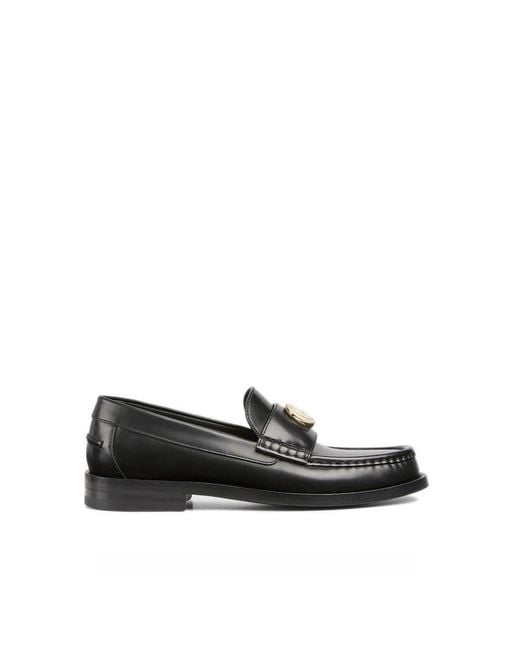 Gucci Black Leather Slip