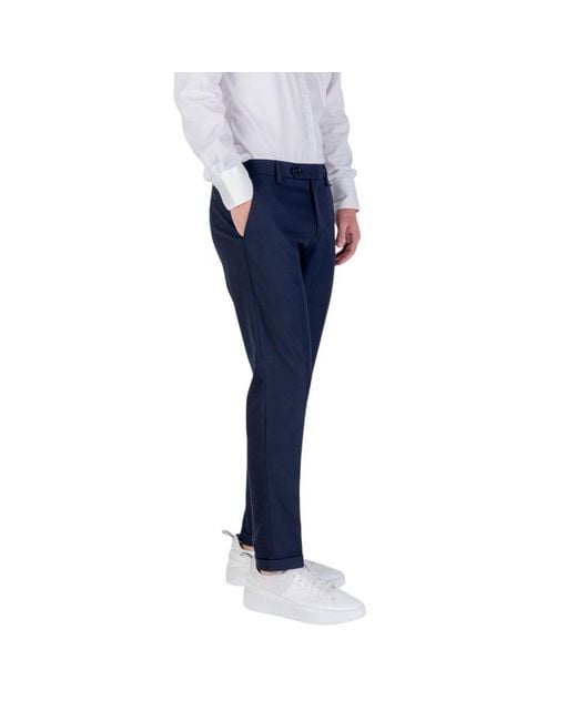 Antony Morato Blue Polyester Skinny Pants for men