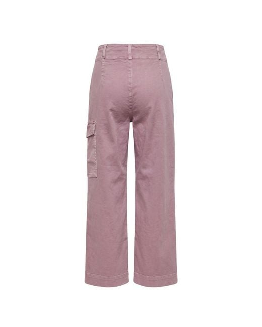 Trussardi Red Purple Cotton Pants