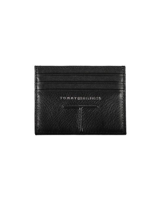 Tommy Hilfiger Black Leather Wallet for men