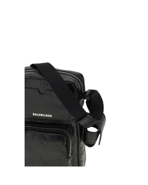 Balenciaga Black Lamb Ovis Aries Aries Shoulder Bag for men