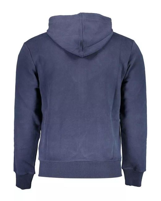 La Martina Blue Cotton Sweater for men