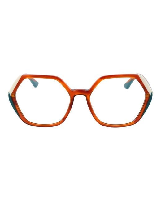 MARCIANO BY GUESS Brown Full-Rim Acetate Optical Frames With Demo Lenses And Spring Hinge for men