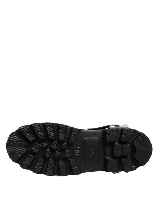 Dolce & Gabbana Black Stud Platform Combat High Boots Shoes for men