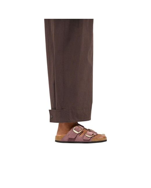Birkenstock Pink Multicolor Leather Flat Sandals