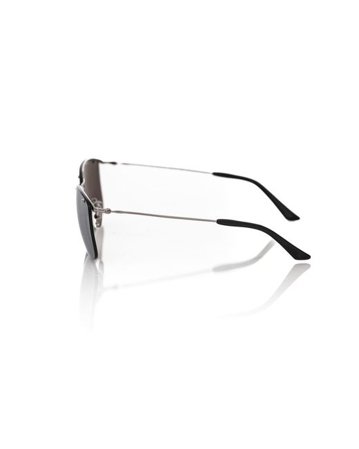 Frankie Morello Gray Sleek Clubmaster Sunglasses for men