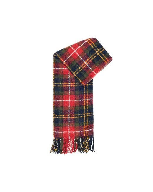 Barbour Red Bordeaux Polyester Scarf