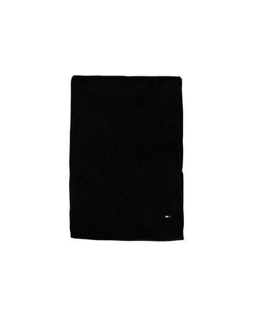 Tommy Hilfiger Black Cotton Beanie for men