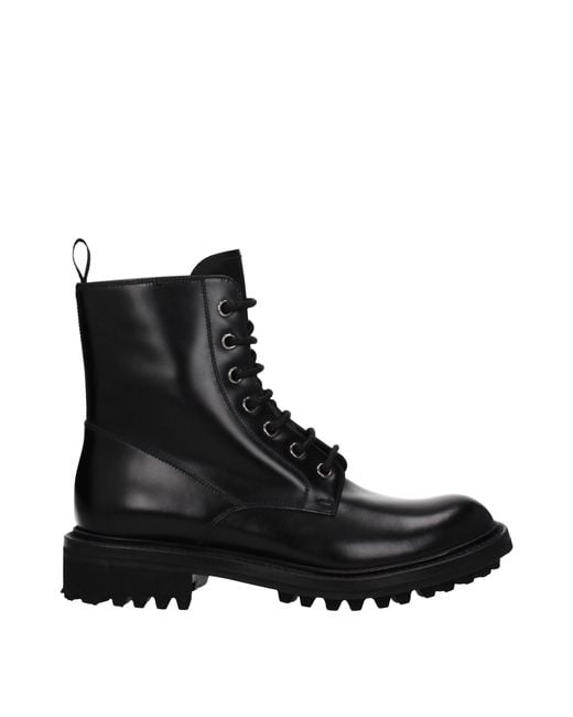 Church's Black Leather Ankle Boots