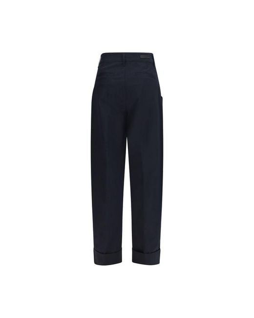 Jacob Cohen Blue Cotton Casual Pants