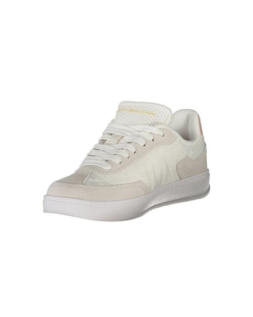 Tommy Hilfiger Gray White Polyurethane Sneaker