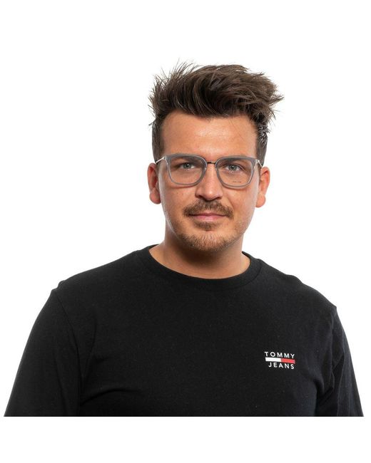 Police Metallic Gray Metal & Plastic Glasses (frames) for men