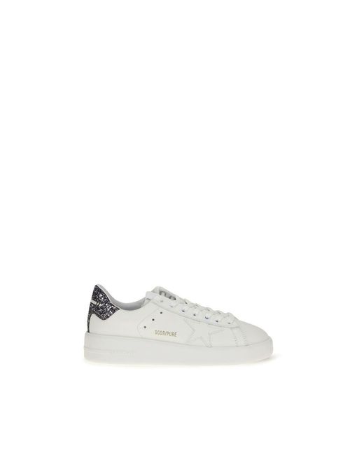 Golden Goose Deluxe Brand White Calf Leather Bos Taurus Low Top Sneakers
