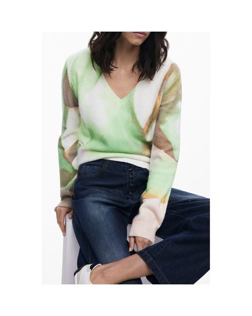 Desigual Green Verde Acrylic 's Jersey