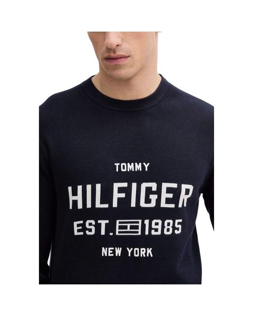Tommy Hilfiger Blue Organic Cotton Sweatshirt for men