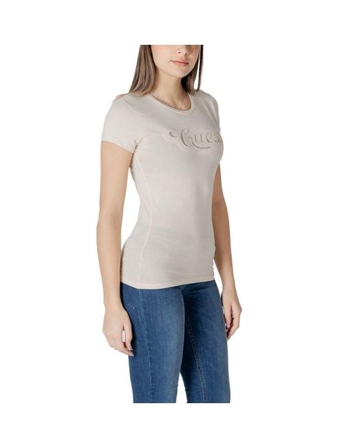 Guess Blue Beige Cotton T