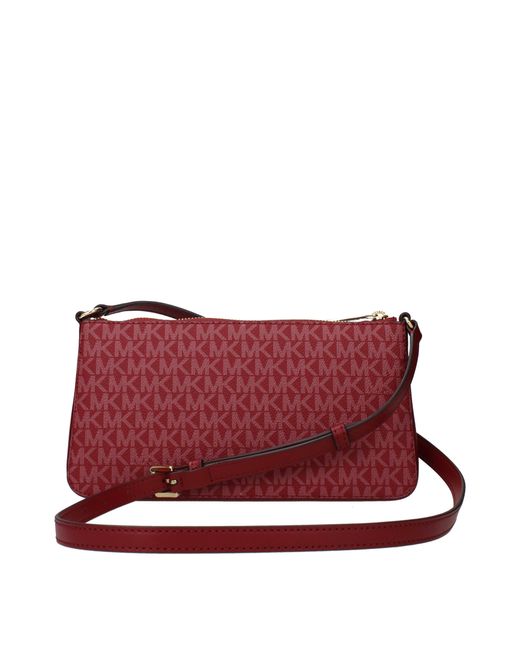 Michael Kors Red Arden Crossbody Bag Fabric/Cherry