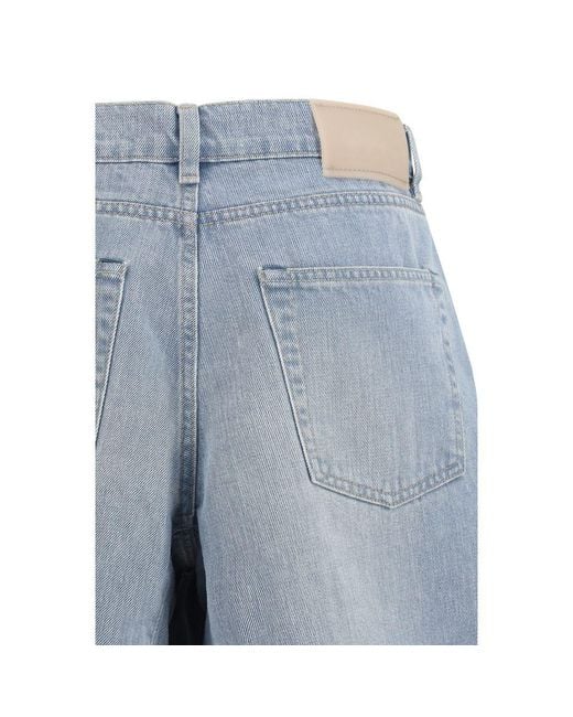 Our Legacy Blue Cotton Bermuda Shorts